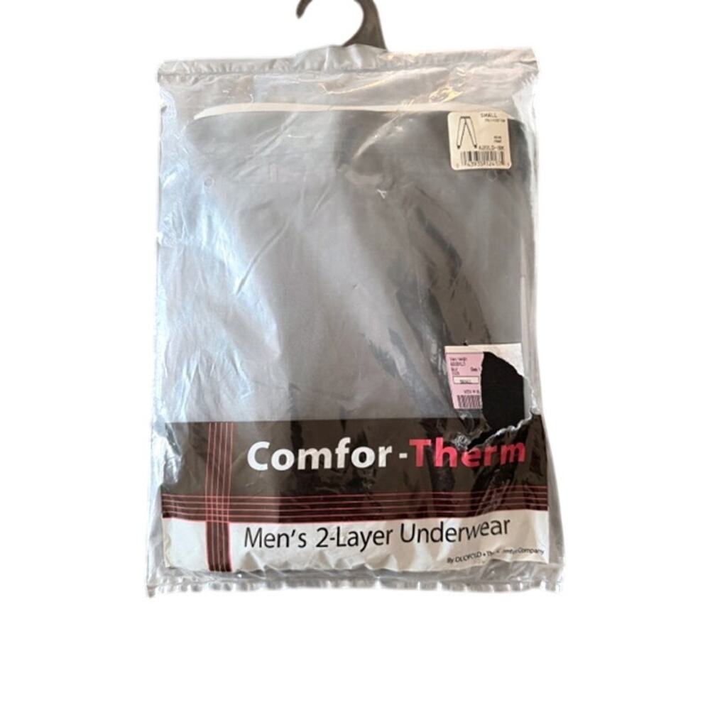 Men’s Comfort-Therm Thermal Underwear Pants Small Black 2-Layer USA Made